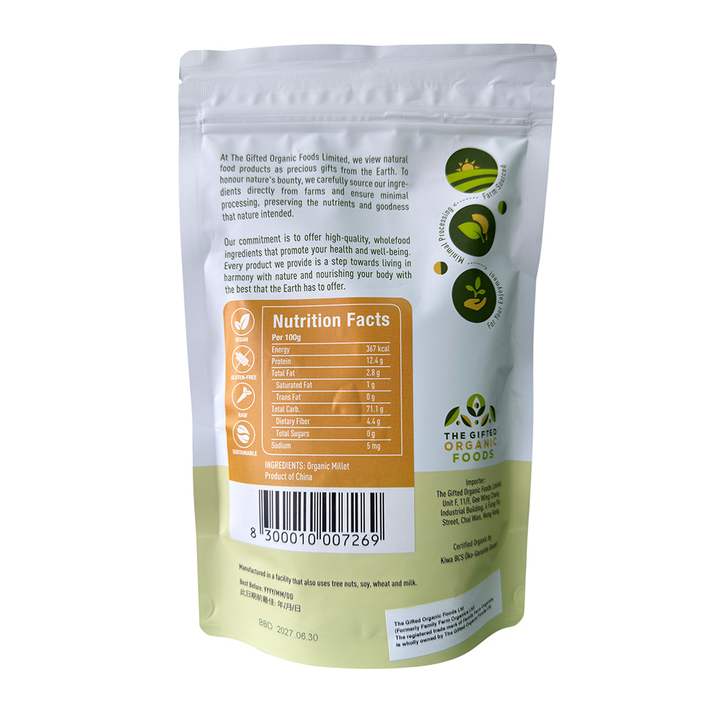 The Gifted Organic Foods - Organic Millet 454g