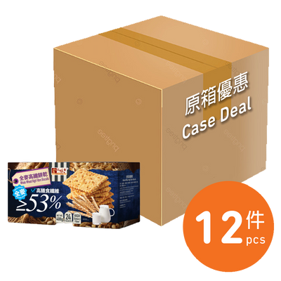 原箱優惠-美味棧全麥高纖餅乾 408g x 12盒 (原價 $360)