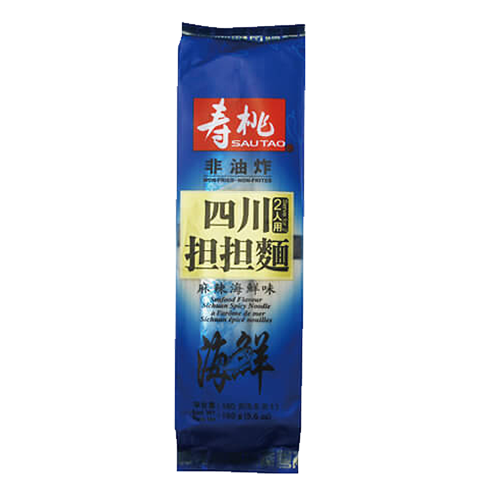 原箱优惠-寿桃牌四川担担面(麻辣海鲜汤味) 160g x 20包
