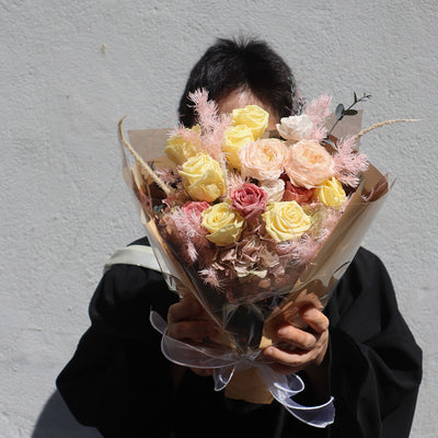 Preserved Flower Bouquet (Can't deliver to a locker / self pickup), , ["Buy Local","New Life Floral Art"], snacks hk, grocery hong kong, beverage hk, 健康食品, 零食, 手工藝品, 居家用品, 天然有機, 送禮 建議, personal care products hk, 本土 良作, 社企 香港, 社企禮品, 新生精神康復會, nlpra, 自家品牌, 身心靈健康
