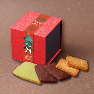 【Early Bird Offer】330 Handmade Assorted Butter Cookies (Matcha, Chocolate, Strawberry Cashew)