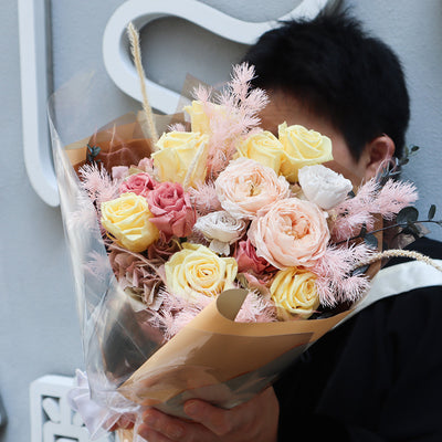 Preserved Flower Bouquet (Can't deliver to a locker / self pickup), , ["Buy Local","New Life Floral Art"], snacks hk, grocery hong kong, beverage hk, 健康食品, 零食, 手工藝品, 居家用品, 天然有機, 送禮 建議, personal care products hk, 本土 良作, 社企 香港, 社企禮品, 新生精神康復會, nlpra, 自家品牌, 身心靈健康