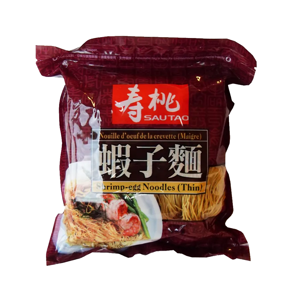 原箱优惠-寿桃牌虾子面(幼条) 454g x 24包