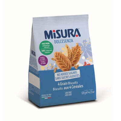 Misura - 4 Grain Biscuits (No Added Sugar) 120g, , ["Biscuit\/Cookie","Healthy Food","Snack"], snacks hk, grocery hong kong, beverage hk, 健康食品, 零食, 手工藝品, 居家用品, 天然有機, 送禮 建議, personal care products hk, 本土 良作, 社企 香港, 社企禮品, 新生精神康復會, nlpra, 自家品牌, 身心靈健康