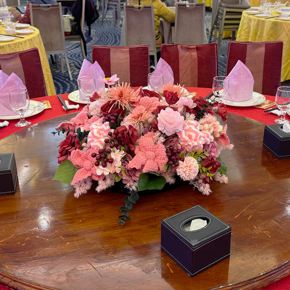 Towel Flower Table Arrangement - Red Rose (Can't deliver to a locker / self pickup), , ["Buy Local","New Life Floral Art"], snacks hk, grocery hong kong, beverage hk, 健康食品, 零食, 手工藝品, 居家用品, 天然有機, 送禮 建議, personal care products hk, 本土 良作, 社企 香港, 社企禮品, 新生精神康復會, nlpra, 自家品牌, 身心靈健康