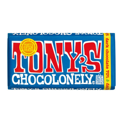 Tony's Chocolonely - Dark Chocolate 70% 180g, , ["Chocolate\/Candy","Healthy Food","Snack"], snacks hk, grocery hong kong, beverage hk, 健康食品, 零食, 手工藝品, 居家用品, 天然有機, 送禮 建議, personal care products hk, 本土 良作, 社企 香港, 社企禮品, 新生精神康復會, nlpra, 自家品牌, 身心靈健康