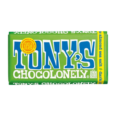 Tony's Chocolonely - Dark Chocolate Almond Sea Salt 180g, , ["Chocolate\/Candy","Healthy Food","Snack"], snacks hk, grocery hong kong, beverage hk, 健康食品, 零食, 手工藝品, 居家用品, 天然有機, 送禮 建議, personal care products hk, 本土 良作, 社企 香港, 社企禮品, 新生精神康復會, nlpra, 自家品牌, 身心靈健康