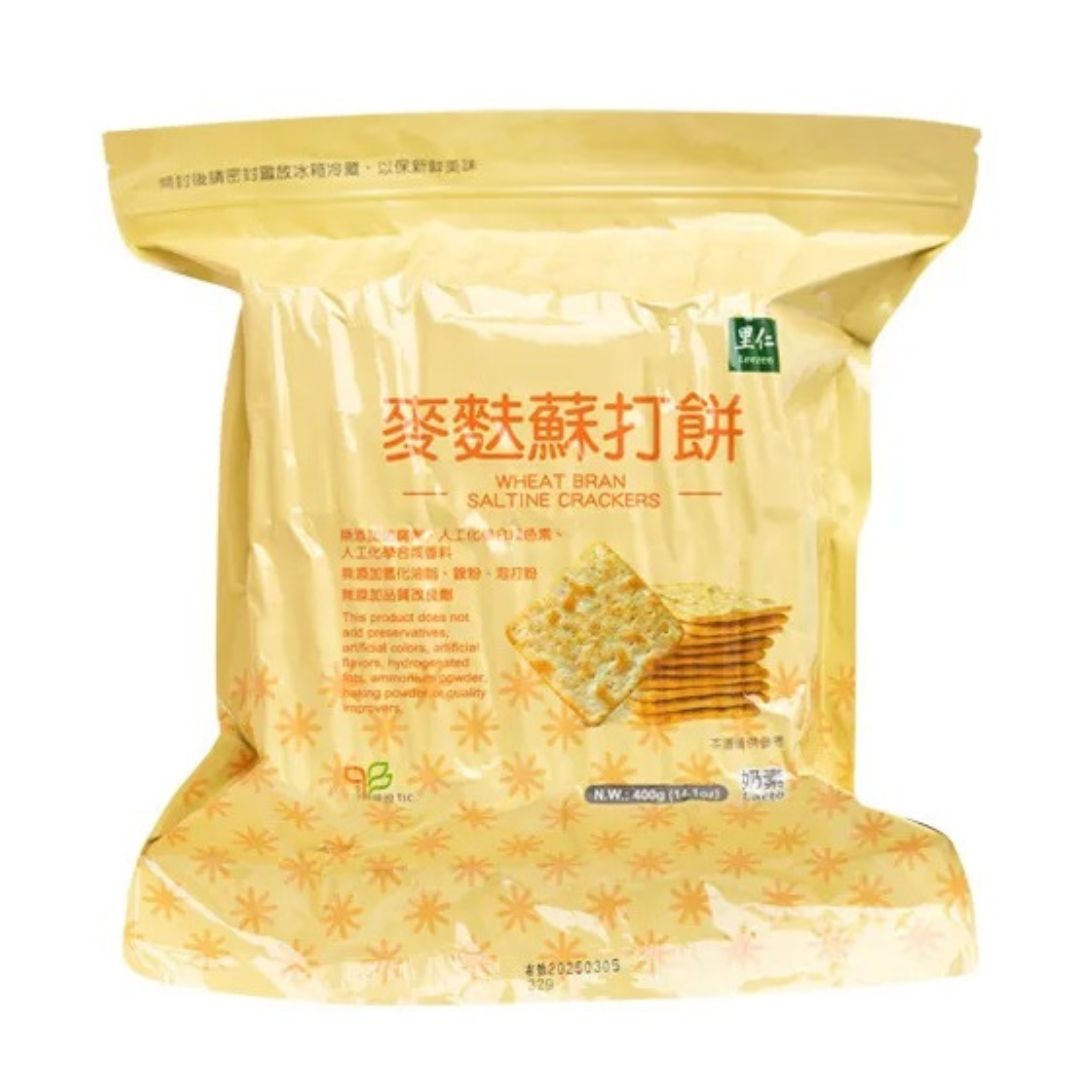 Leezen - Wheat Bran Soda Biscuit 400g, , ["330 Selections","Biscuit\/Cookie","Healthy Food","Office Snack & Drink","Snack"], snacks hk, grocery hong kong, beverage hk, 健康食品, 零食, 手工藝品, 居家用品, 天然有機, 送禮 建議, personal care products hk, 本土 良作, 社企 香港, 社企禮品, 新生精神康復會, nlpra, 自家品牌, 身心靈健康