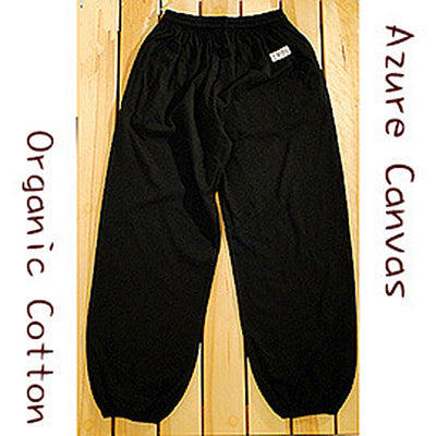 Azure Canvas - Adult Kung Fu Pants (100% Organic Cotton) Black, , ["Household","Organic Cotton","Personal Care\/Household"], snacks hk, grocery hong kong, beverage hk, 健康食品, 零食, 手工藝品, 居家用品, 天然有機, 送禮 建議, personal care products hk, 本土 良作, 社企 香港, 社企禮品, 新生精神康復會, nlpra, 自家品牌, 身心靈健康