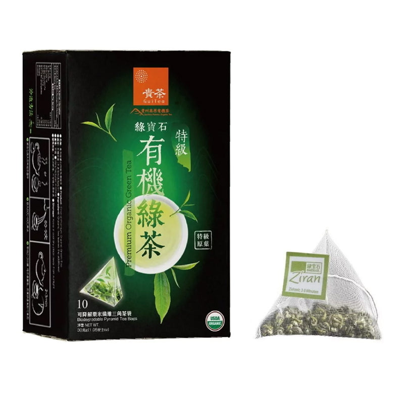 Guitea - Emerail Organic Green Tea Bag(Premium) 30g, , ["330 Selections","Beverage","Office Snack & Drink","Organic Drink","Oriental Tea","Tea\/coffee"], snacks hk, grocery hong kong, beverage hk, 健康食品, 零食, 手工藝品, 居家用品, 天然有機, 送禮 建議, personal care products hk, 本土 良作, 社企 香港, 社企禮品, 新生精神康復會, nlpra, 自家品牌, 身心靈健康