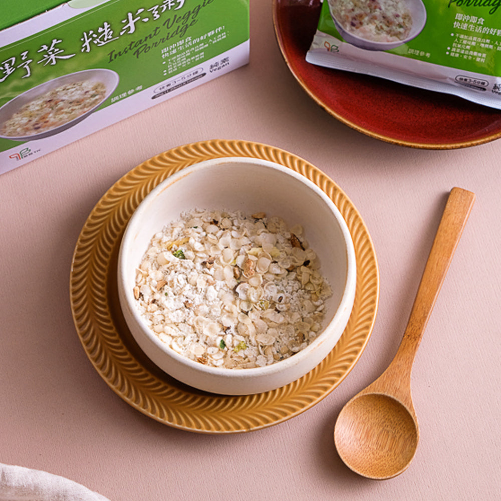 Leezen - Instant Veggie Porridge 350g (10 bags), , ["Breakfast\/ Cereal","Grain\/Rice\/Noodle","Grocery","Healthy Food","Instant Breakfast","Instant Food","Office Snack & Drink"], snacks hk, grocery hong kong, beverage hk, 健康食品, 零食, 手工藝品, 居家用品, 天然有機, 送禮 建議, personal care products hk, 本土 良作, 社企 香港, 社企禮品, 新生精神康復會, nlpra, 自家品牌, 身心靈健康