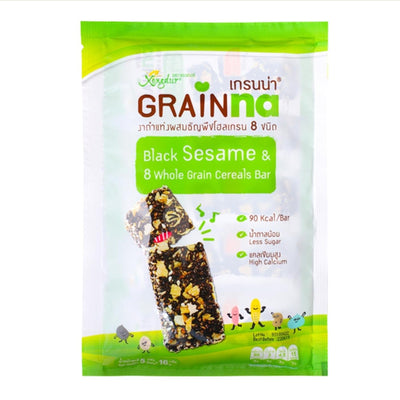 Xongdur - Grainna Black Sesame & 8 Cereal Bar (16g X 5 Bar), , ["330 Selections","Healthy Food","No added Sugar\/ Low Sugar","Office Snack & Drink","Other Snack","Snack"], snacks hk, grocery hong kong, beverage hk, 健康食品, 零食, 手工藝品, 居家用品, 天然有機, 送禮 建議, personal care products hk, 本土 良作, 社企 香港, 社企禮品, 新生精神康復會, nlpra, 自家品牌, 身心靈健康
