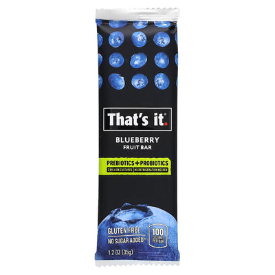 That's It - Probiotics Blueberry Fruit Bar 35g, , ["330 Selections","Healthy Food","No added Sugar\/ Low Sugar","Office Snack & Drink","Other Snack","Snack"], snacks hk, grocery hong kong, beverage hk, 健康食品, 零食, 手工藝品, 居家用品, 天然有機, 送禮 建議, personal care products hk, 本土 良作, 社企 香港, 社企禮品, 新生精神康復會, nlpra, 自家品牌, 身心靈健康
