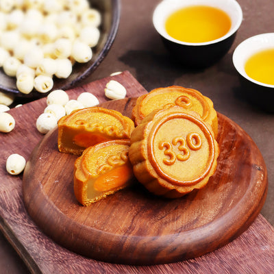 330迷你低糖蛋黃白蓮蓉月餅(2個裝/盒)
