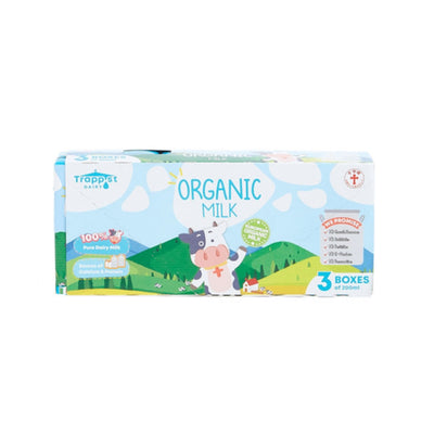 Trappist Dairy - Organic Milk 200ML X 3, , ["330 Selections","Beverage","Milk","Office Snack & Drink","Organic Drink","Organic Drinks","Soy Milk\/ Milk"], snacks hk, grocery hong kong, beverage hk, 健康食品, 零食, 手工藝品, 居家用品, 天然有機, 送禮 建議, personal care products hk, 本土 良作, 社企 香港, 社企禮品, 新生精神康復會, nlpra, 自家品牌, 身心靈健康