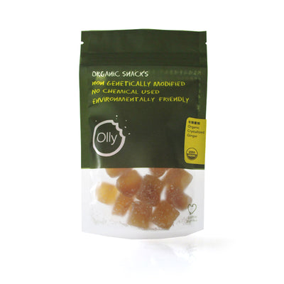 Olly - Organic Crystallized Ginger 70g, , ["330 Selections","Dried Fruit\/Nut","Grocery","Healthy Food","Office & Meeting Snacks","Office Snack & Drink","Self-brand","Snack"], snacks hk, grocery hong kong, beverage hk, 健康食品, 零食, 手工藝品, 居家用品, 天然有機, 送禮 建議, personal care products hk, 本土 良作, 社企 香港, 社企禮品, 新生精神康復會, nlpra, 自家品牌, 身心靈健康