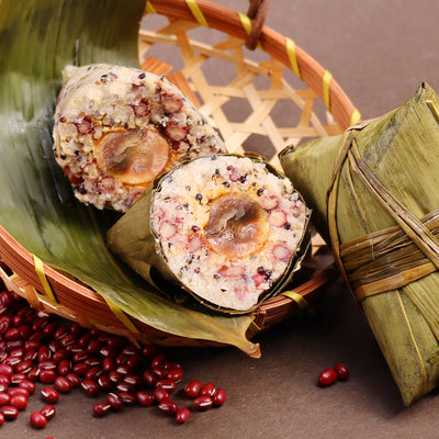 (Frozen) Vegan Red Bean Chestnut and Quinoa Sticky Rice Dumpling (Savoury)