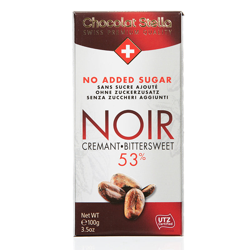 Stella - Cremant Bittersweet 53% (No added sugar) 100g, , ["330 Selections","Chocolate\/Candy","Healthy Food","No Added Sugar\/ Low Sugar","Office Snack & Drink","Snack"], snacks hk, grocery hong kong, beverage hk, 健康食品, 零食, 手工藝品, 居家用品, 天然有機, 送禮 建議, personal care products hk, 本土 良作, 社企 香港, 社企禮品, 新生精神康復會, nlpra, 自家品牌, 身心靈健康