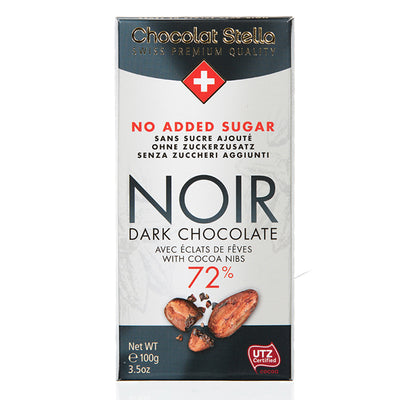 Stella - Dark Chocolate 72% (No added sugar) 100g, , ["330 Selections","Chocolate\/Candy","Healthy Food","No Added Sugar\/ Low Sugar","Office Snack & Drink","Snack"], snacks hk, grocery hong kong, beverage hk, 健康食品, 零食, 手工藝品, 居家用品, 天然有機, 送禮 建議, personal care products hk, 本土 良作, 社企 香港, 社企禮品, 新生精神康復會, nlpra, 自家品牌, 身心靈健康