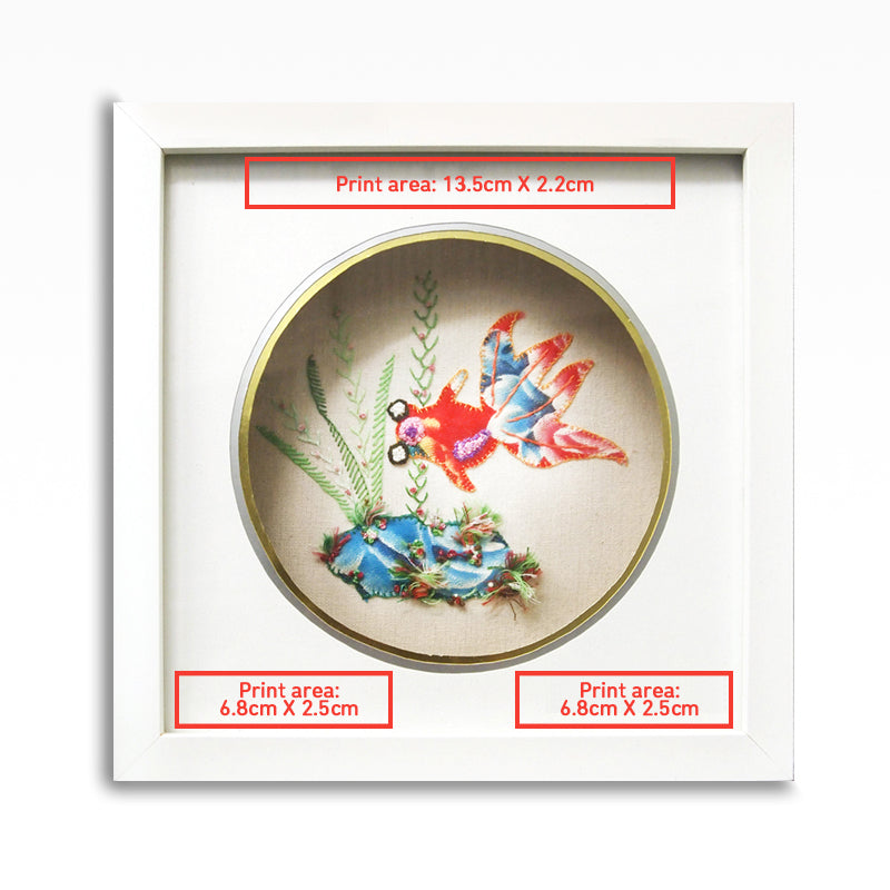 (Pre-order) rwb330 - Square Wooden Shadow Box Frame (Embroidery), , ["Corporate Gift Ideas","Handicraft","Self-brand"], snacks hk, grocery hong kong, beverage hk, 健康食品, 零食, 手工藝品, 居家用品, 天然有機, 送禮 建議, personal care products hk, 本土 良作, 社企 香港, 社企禮品, 新生精神康復會, nlpra, 自家品牌, 身心靈健康