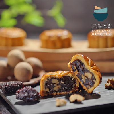 三點水 - 煙燻桂圓南⁠棗合桃月餅禮盒