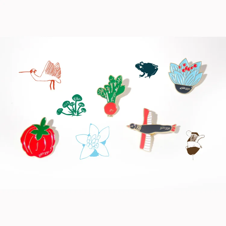 gift330 - Harvesting Joy Pin (Beetroot)